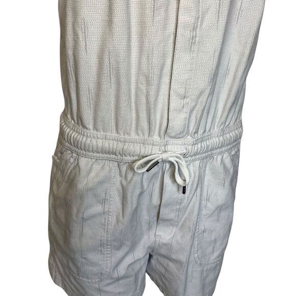 Athleta Farallon Printed Romper Spliced Magic Veil Grey Size Medium EUC - Picture 5 of 8
